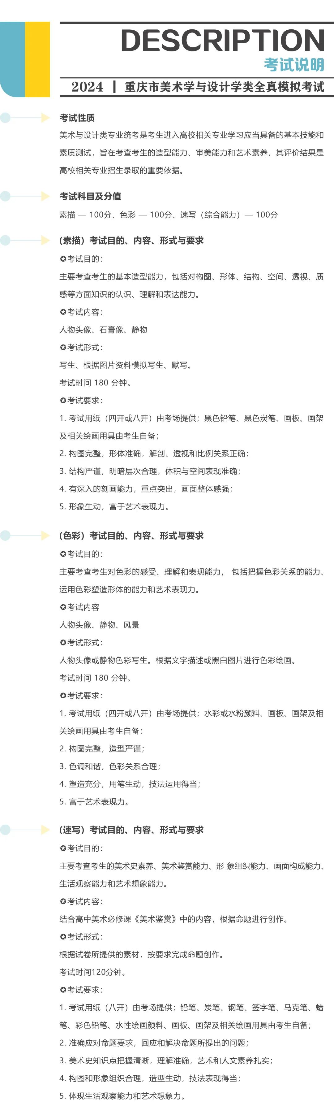 重要！重庆市2024届美术模拟考试相关事宜的通知插图15